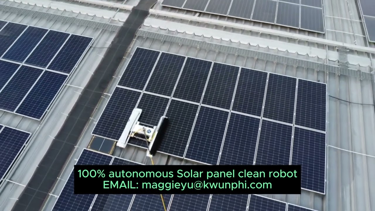 100% solar panel clean robot. It is light and can be moved easily. SCP 3 clean level, 100% coverage.
