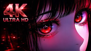 Hypnotic Eyes Anime Girl Live Wallpaper 4k  #HypnoticEyes #AnimeGirl #RedEyes #HeartEyes #Anime