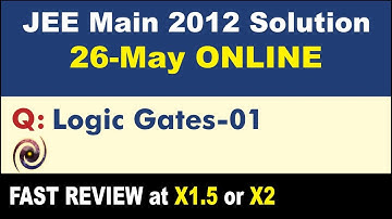 JEE Main 2012 Physics Solutions | Logic Gates-01