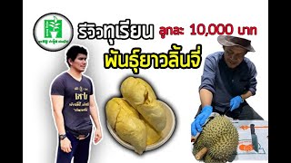 รีวิวทุเรียนพันธุ์ยาวลิ้นจี่ ลูกนี้ 10,000บาท | ลุงหมูป้าตุ้ยพันธุ์ไม้