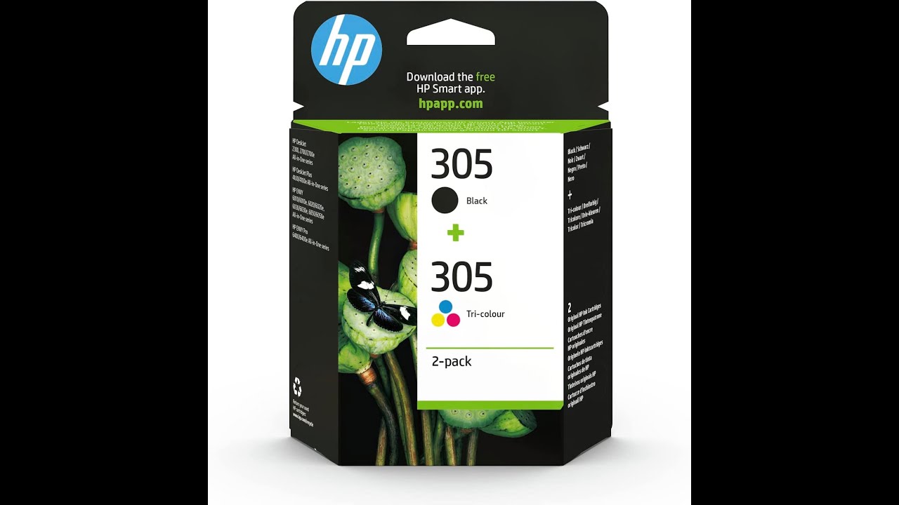 HP 305, Black/Tri-Colour Original Ink Cartridges (6ZD17AE) (Pack of 2