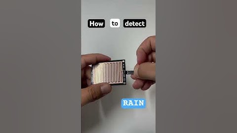 Building a Rain Detection Machine with Arduino and Sensor #arduino #diy #electronics #electrician