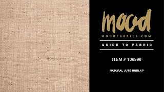 Mood Fabrics 106996 Natural Jute Burlap