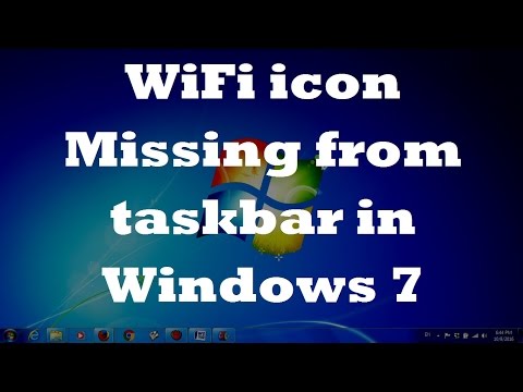 WiFi icon Missing from taskbar in Windows 7 - Two Fixes