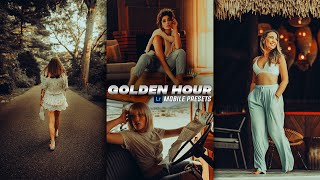 Lightroom Mobile Tutorial | How to edit GOLDEN HOUR Presets | free Lightroom Mobile Presets screenshot 2