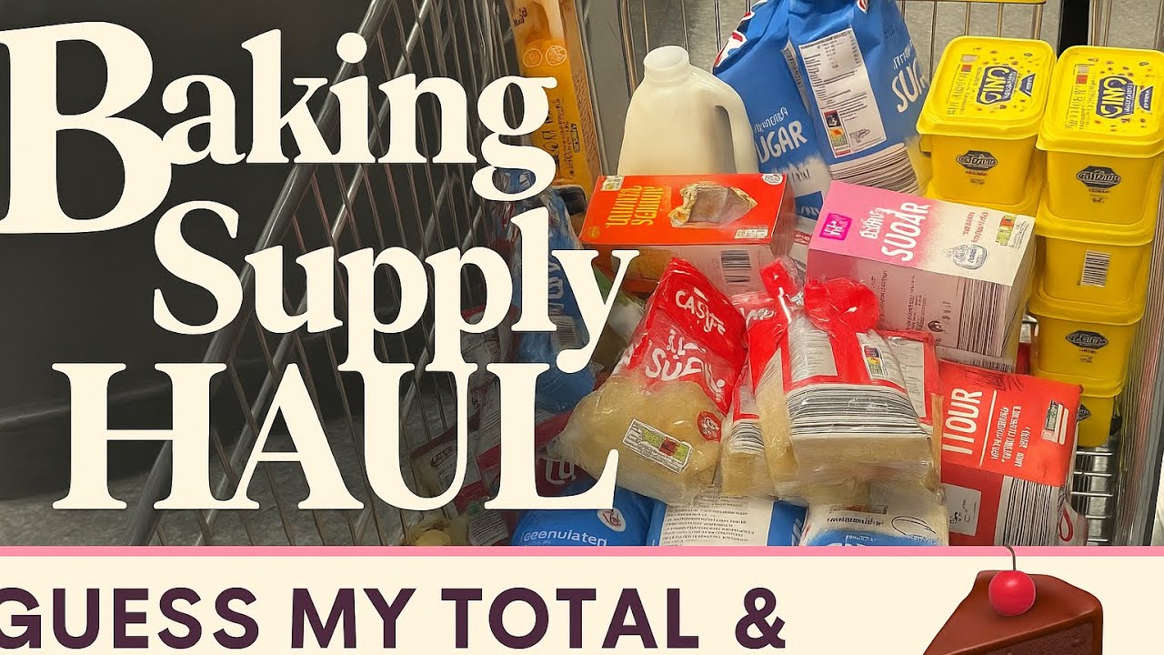 Baking Supplies Shopping Vlog | Guess My Total & Win Chocolate Cake Slice