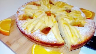 Ce gâteau aux pommes, oranges est un vrai délice fondant et rempli d'arômes