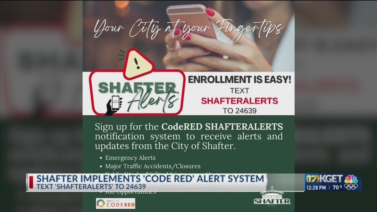 Shafter implements 'Code Red' alert system - YouTube