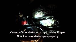 Holley 770 Street Avenger vacuum secondaries operation