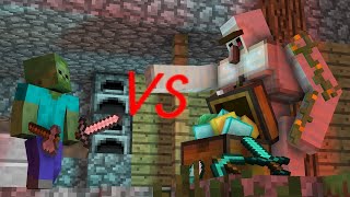 Zombie vs Iron Golem - Minecraft Animation