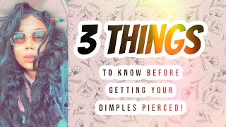 Before You Get Dimple Piercings Watch This
