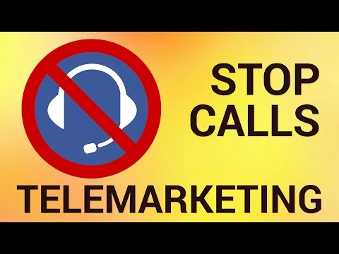 Como chamadas Parar de telemarketing