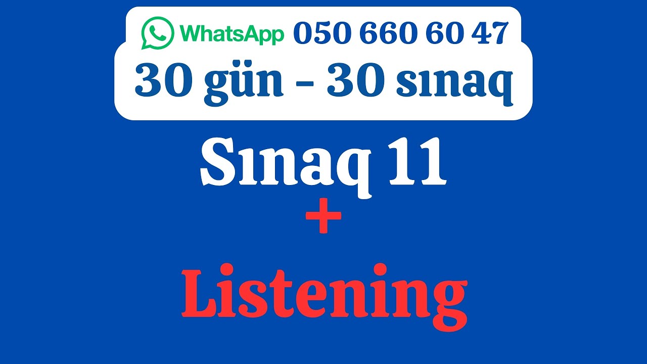 30 gün - 30 Sınaq - Sınaq 11