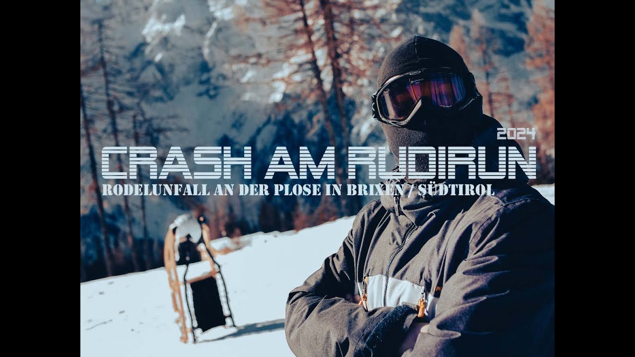 Rodelabfahrt Rudirun 4.0. Plose mit Unfall