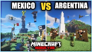 100 jugadores SIMULAN UNA GUERRA entre MEXICO y ARGENTINA en Minecraft Hardcore!! image