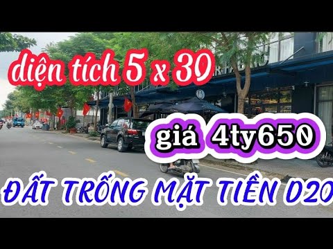 Video bán đất mặt tiền đường D20 kdc việt sing . visip1 vị... - youtube
