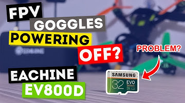 Eachine EV800D Problem Solved (Powering Off) - FPV Flight