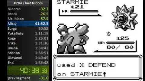 Pokemon Red in 1:55 with Nidoking! (Former World Record)