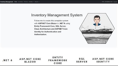 Full C# Project: Inventory Management System | ASP.NET Core Blazor, EF Core, SQL Server, Identity