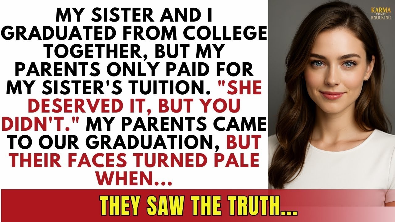 My Parents Paid For My Sister’s College But Not Mine At Graduation, Their Faces Went Pale, When...