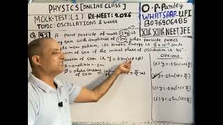 Physics mock test1 for ReNEET 2026:oscillations &waves:Q(23)