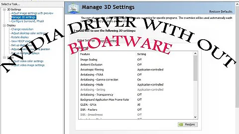 Optimize Your Nvidia Driver Installation: No More Bloatware!