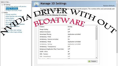 Best Way to Install Nvidia Driver WITHOUT Bloatware