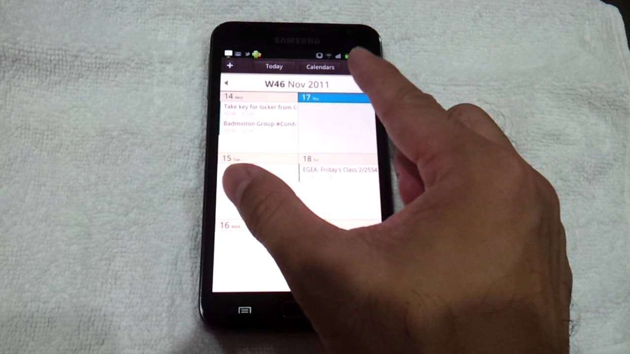 S Planner Function by Pinch to Zoom in Samsung Galaxy Note YouTube