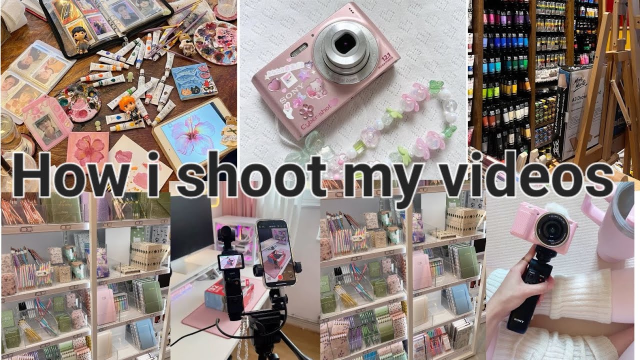 Behind the scene of shooting my videos, # aesthetic # shooting videos # How to shoot videos # cute 
