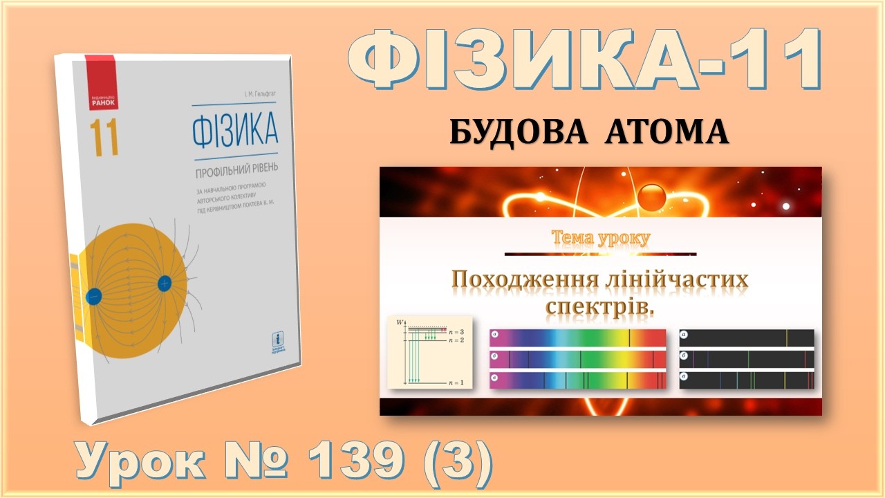 ФІЗИКА-11 | Урок 139 (3) | Походження лінійчастих спектрів
