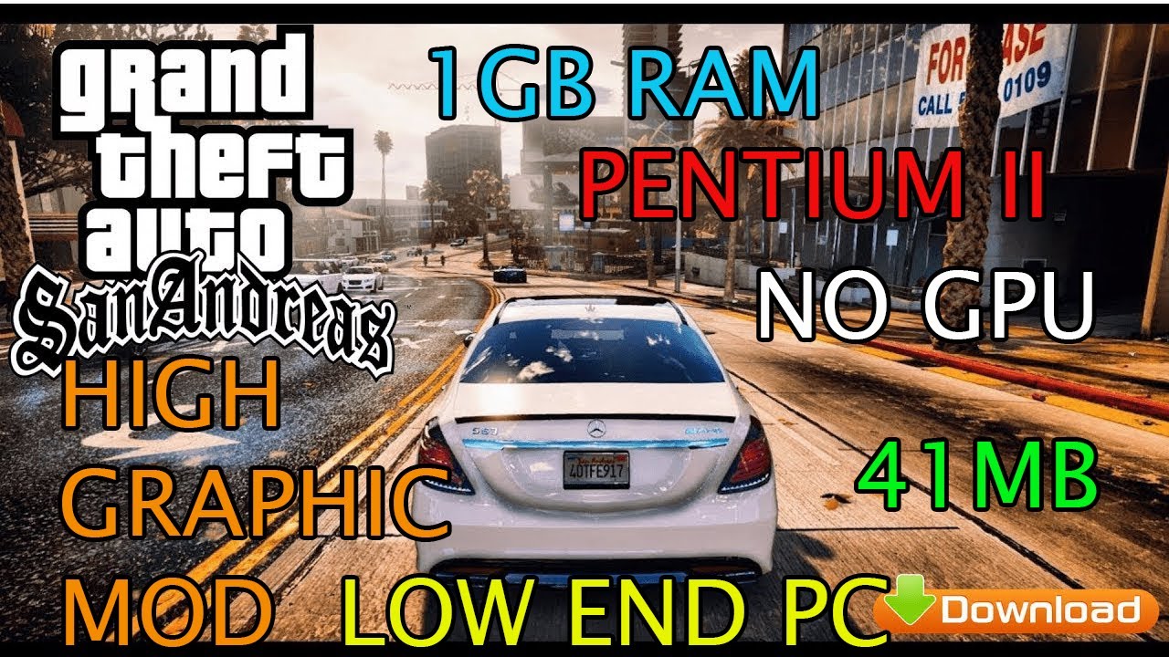 GTA SAN ANDREAS HD SP GRAPHIC MOD FOR LOW END PC V1/SPP GAMING Mod # 20 ...
