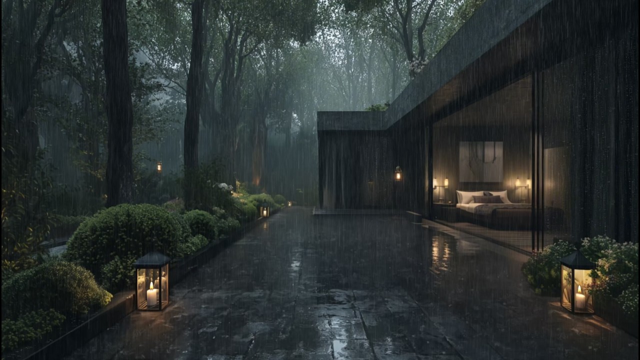 Gentle Rain Sounds Surrounding the Forest | Deep Sleep ASMR