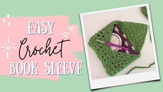 Easy Crochet Book Sleeve