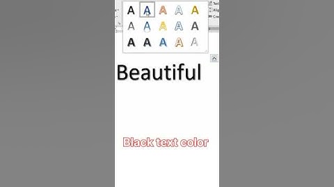 How to use word art text effects in MS word #class #microsoftoffice #tricks #msword