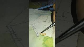 Easy Water colour Painting. #painting #easy #asthetic
