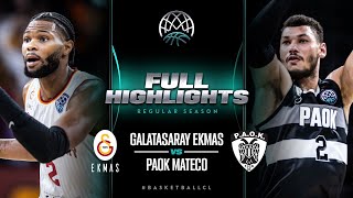 Galatasaray EKMAS v PAOK mateco | Full Game Highlights | #BasketballCL 2023-24
