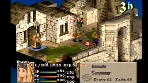 FFT Solo Ramza Challenge - Part 27 Yardow Fort City (Final Fantasy Tactics)