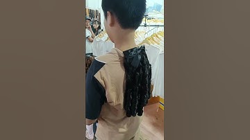 Búi tóc giả đẹp giữa chợ đêm đông người #tocbui