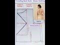 Trending Back neck blouse Drafting Size 34#shorts #youtubeshorts #blousedrafting #Rebeka Modhura 👍👍👍