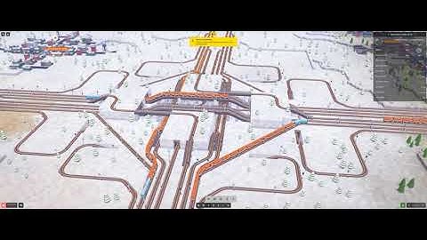 4-way Interchange Train Voxel Tycoon