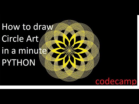 How to draw a circle art using python