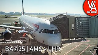 Trip Report | British Airways | Amsterdam - London Heathrow | Airbus A321-200
