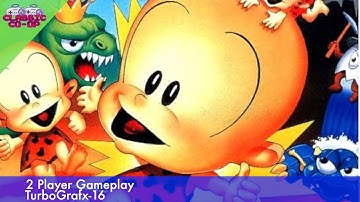 Bonk III | 2 Player Co-op Gameplay | TurboGrafx-16 Mister FPGA
