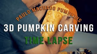 Paulo Machado 3D Pumpkin Carving - Time Lapse Update