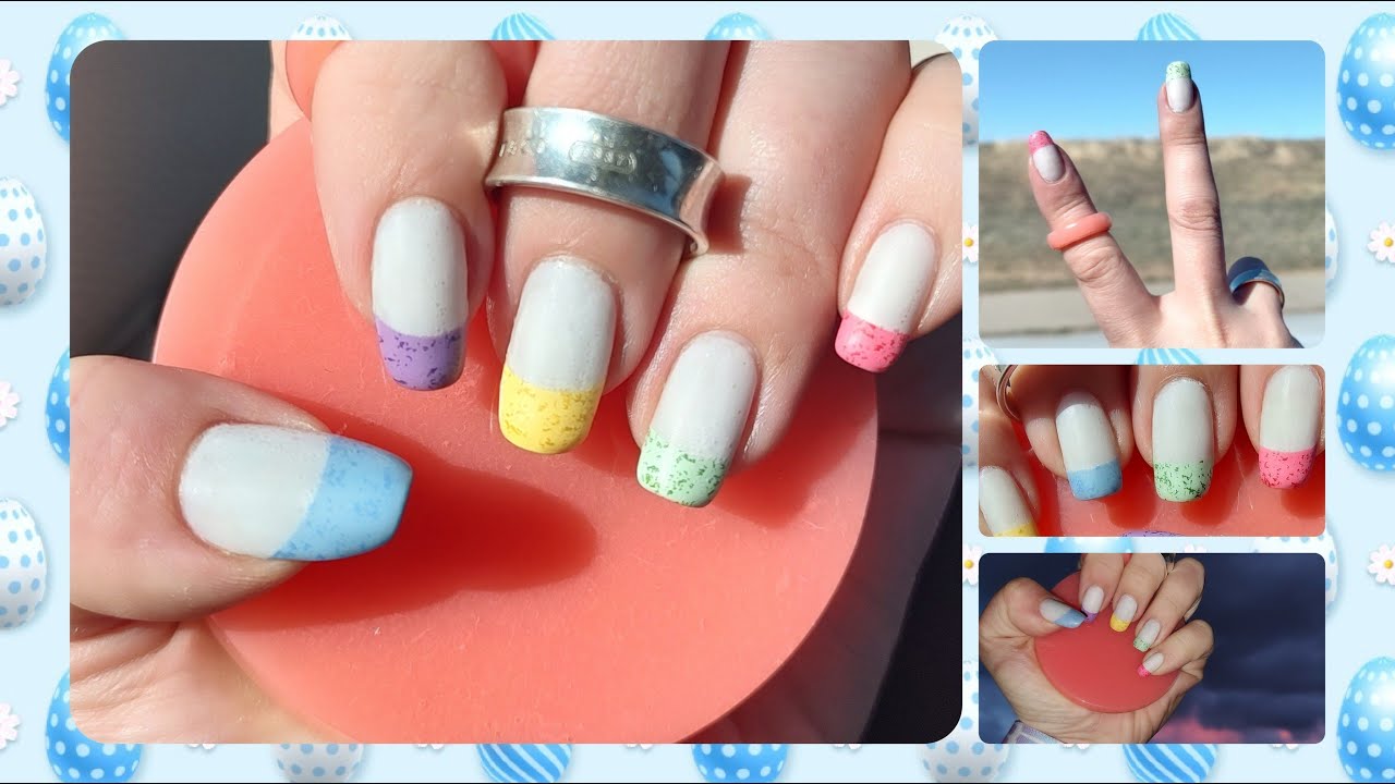 1. Easter Egg French Tip Nail Design - wide 6