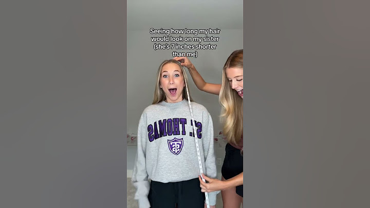 The difference that height makes with how long your hair looks 🤯