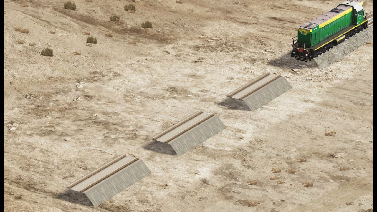 NO Kereta Api vs Rel Putus | Train vs Rail Break