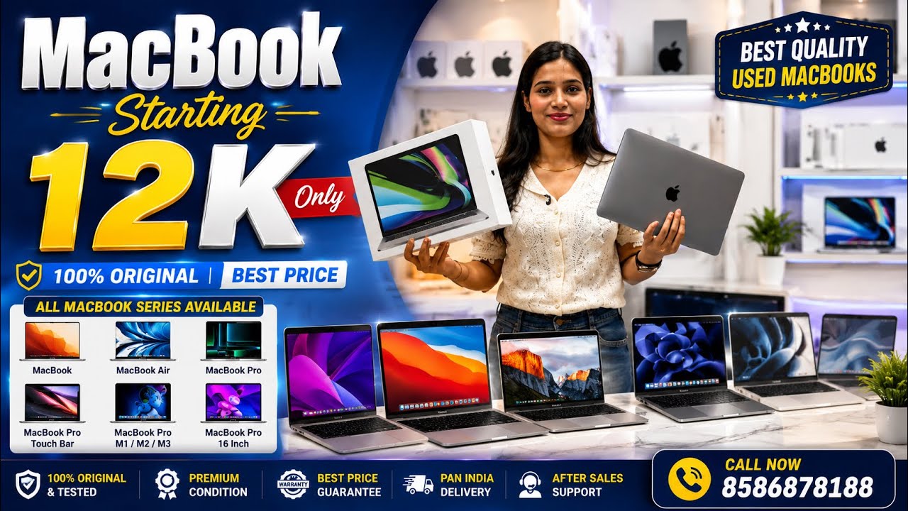 MacBook Starting ₹12,000 Only! MacBook Air MacBook Pro |MacBook Pro Touch Bar |MacBook Pro M1|M2|M3