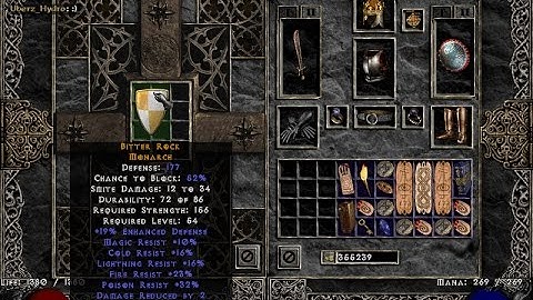 Diablo 2 Crafting A Safety Shield (Monarch Example)