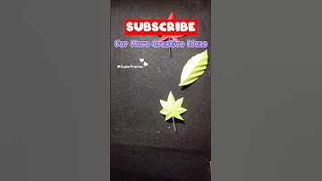 Paper Leaf Decoration Ideas | Paper Leaf Crafts #viral #shorts #shortvideo #diy
